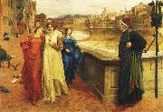 Dante meets Beatrice at Ponte Santa Trinita Henry Holiday